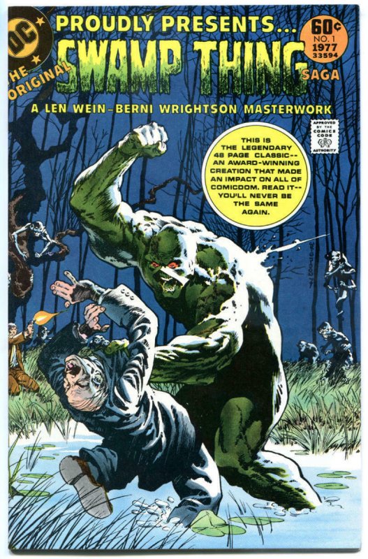 SWAMP THING SAGA #1, VF/NM, Bernie Wrightson, DC 1977  more DC in store