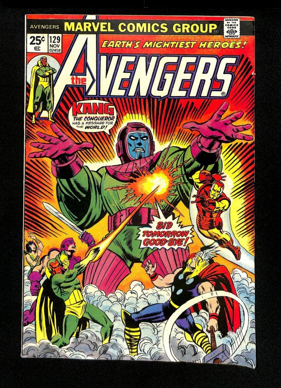 Avengers #129 Kang the Conqueror Appearance!  Classic Cover!