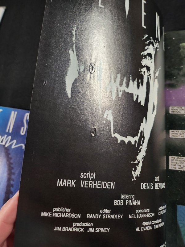 Aliens 4PC #1-4 - Complete/Signed Mark Verheiden/Connecting Cover (7.5-9.2) 1989