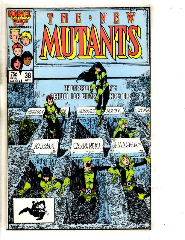 Lot Of 10 New Mutants Marvel Comic Books # 37 38 39 40 41 42 43 44 45 46 RJ9