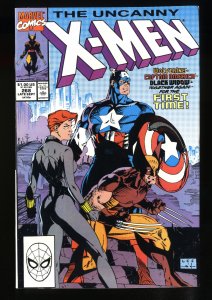 Uncanny X-Men #268 NM 9.4 Wolverine, Black Widow and Captain America Team Up!