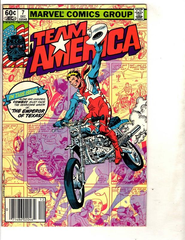 10 Team America Marvel Comics # 4 5 6 7(2) 8 9 10 11(2) WS5