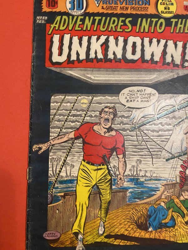 Adventures into the Unknown #52 (1954) precode sci-fi/ horror