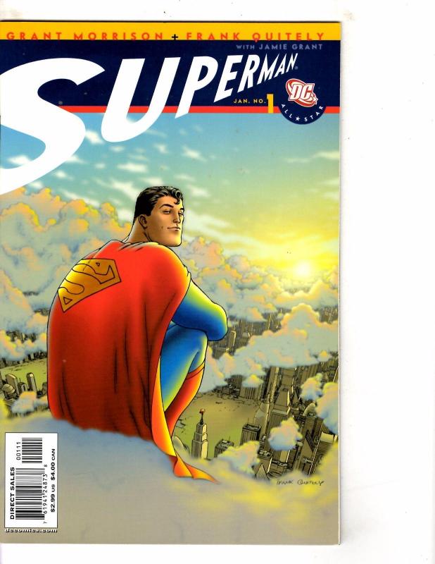 Lot Of 9 DC Comic Books All Star Superman 1 2 3 4 5 + Titans # 20 21 22 23 RC9