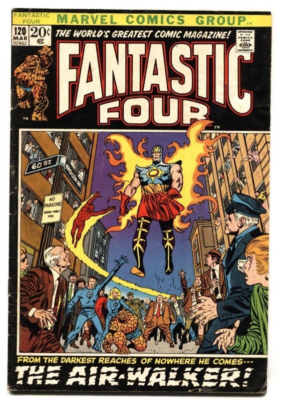 FANTASTIC FOUR #120 1972- THE AIR WALKER-BLACK COVER-COMIC BOOK