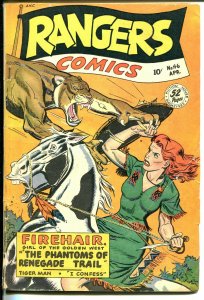 Rangers #46 1949-Fiction House-Firehair-Tiger Man-Davy Crockett-G-