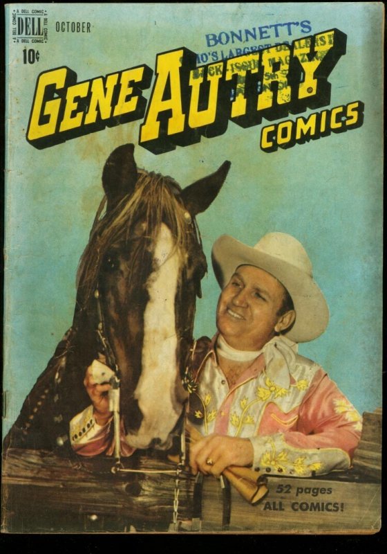 GENE AUTRY COMICS #32-PHOTO COVER-DELL VG