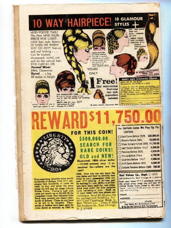 FALLING IN LOVE #127 g/vg Singer cover 1971-DC ROMANCE COMIC