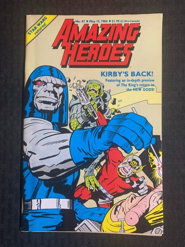 1984 AMAZING HEROES Comic Magazine #47 FN 6.0 Jack Kirby New Gods / Star Wars