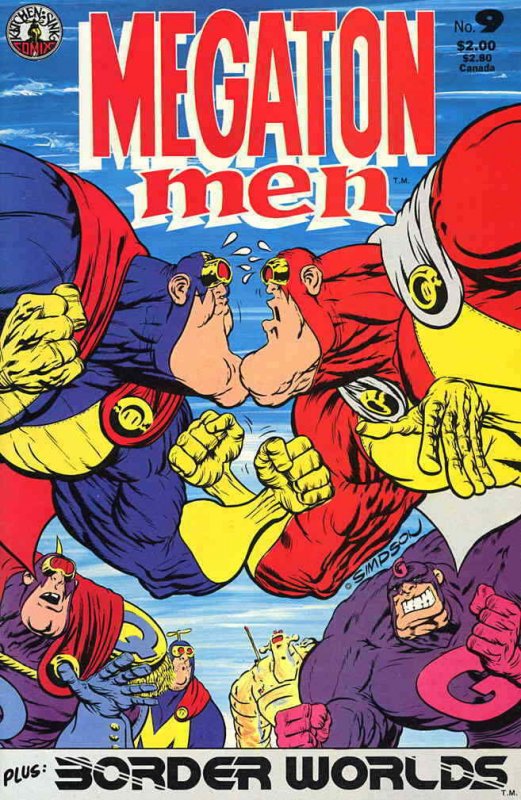 Megaton Man #9 VF/NM; Kitchen Sink | save on shipping - details inside