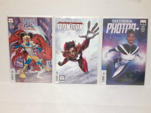 IRON MAN #1 - 2023 IRONHEART, PHOTON #1 + MOONGIRL #1 - FREE SHIPPING 