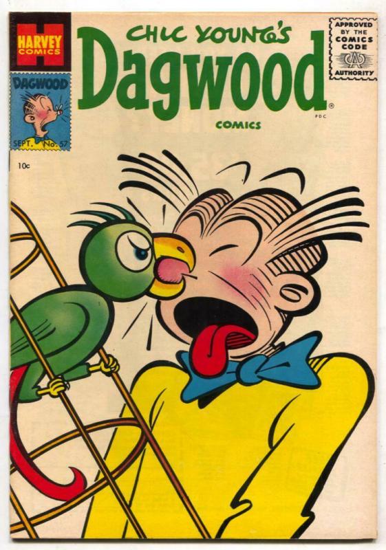 Dagwood #57 1955- parrot cover- VF+ 
