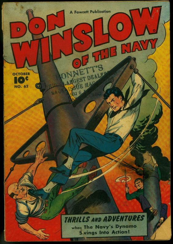 Don Winslow of the Navy #62 1948- Fawcett golden age war comic G