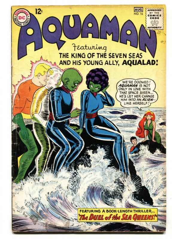 AQUAMAN #16 1964--AQUALAD--DC SILVER AGE comic book 