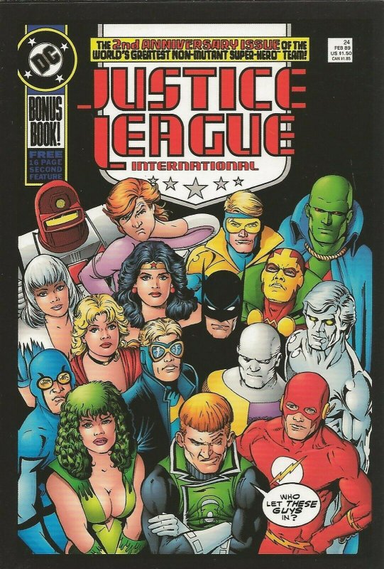 Justice League International #24 1989 4x5 Cover Postcard 2010 DC Comics   