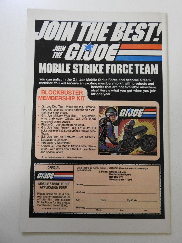 G.I. Joe: A Real American Hero #2 (1982) VF Condition!