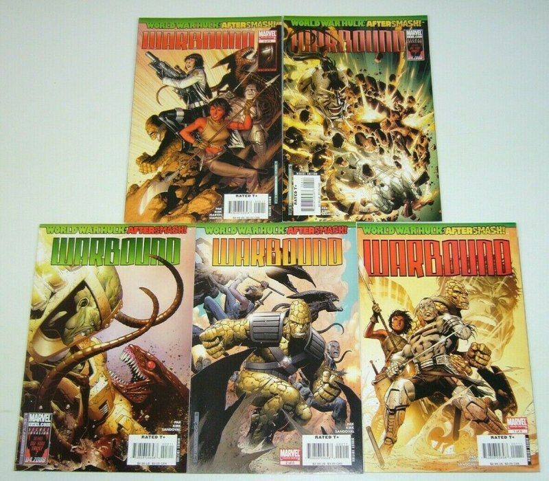 World War Hulk: Aftersmash - Warbound #1-5 VF/NM complete series - greg pak set