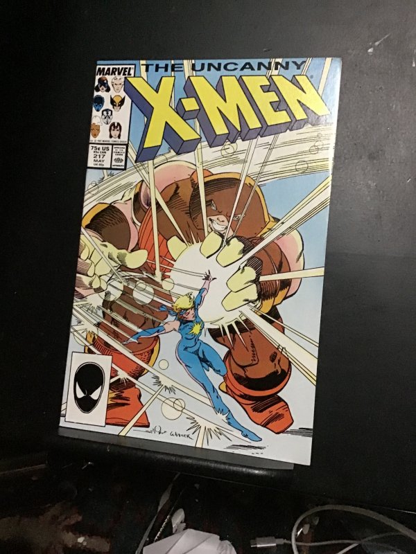 The Uncanny X-Men #217 (1987) juggernaut! High grade! NM- Ton of X-Men listed!