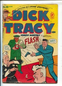 Dick Tracy #40 1951-Harvey-Case Of Atomic Killers-Chester Gould art-crime cov...