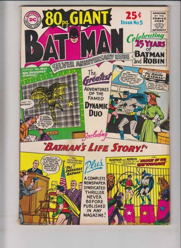 80 Page Giant #5 VG december 1964 - batman - robin - silver age dc comics