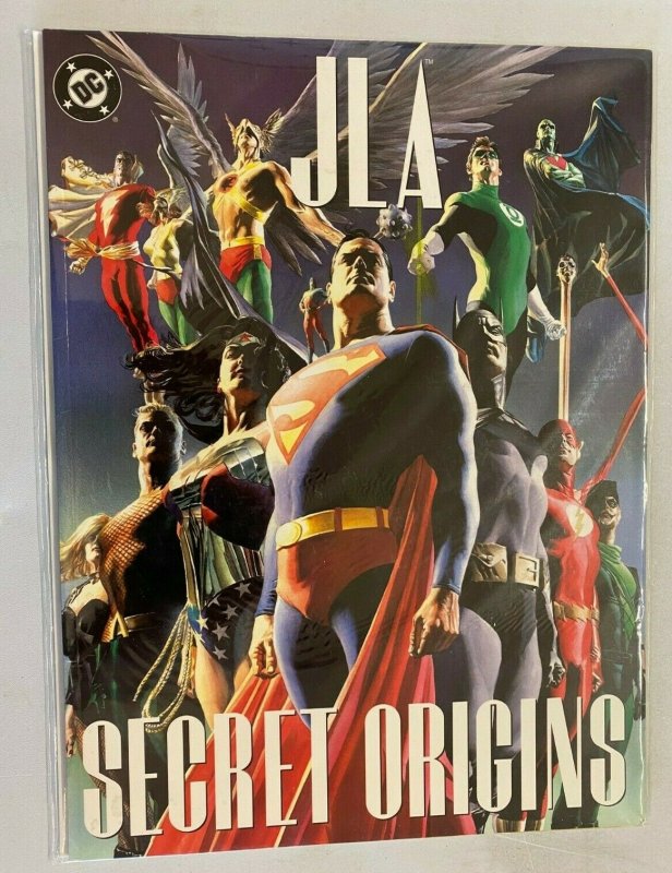 JLA Secret Origins #1 bagged and boarded price tag rear 6.0 FN 2002 DC Treasury