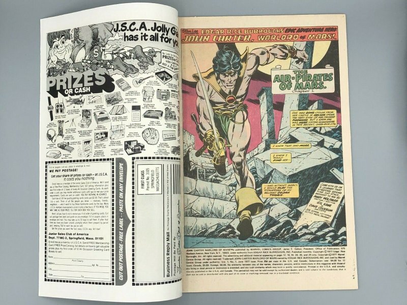 Marvel Comics John Carter Warlord of Mars #1 (1977) FN