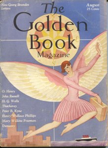 Golden Book 8/1929-Boris Artzbasheff-pulp fiction-Skippy-Percy Crosby-VG