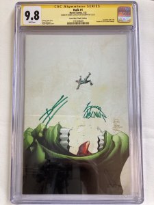 Hulk #1 - CGC 9.8 - Marvel - 2022 - Cates & Stegman autos! Comic Mint variant!