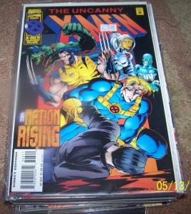 UNCANNY X-MEN # 323 1995 MARVEL DISNEY   A nation rising newstand variant