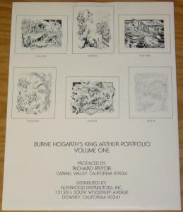 Burne Hogarth's King Arthur Portfolio vol. 1 limited to 1,500 copies! 1983 set
