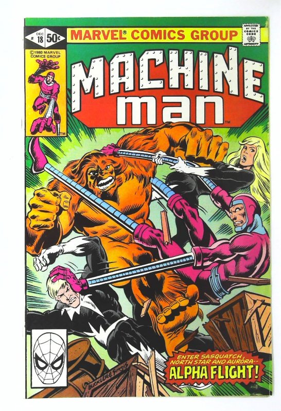 Machine Man (1978 series) #18, VF+ (Actual scan)