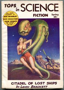 Tops In Science Fiction Pulp #1 Spring 1953- Bradbury- Asimov- great cover