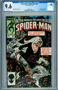 SPECTACULAR SPIDER-MAN #90 CGC GRADED 9.6 Black Costume 3804835009