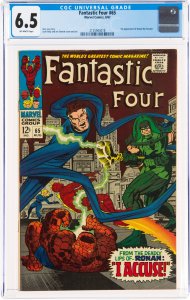 Fantastic Four #65 CGC Graded 6.5 (Marvel, 1967)