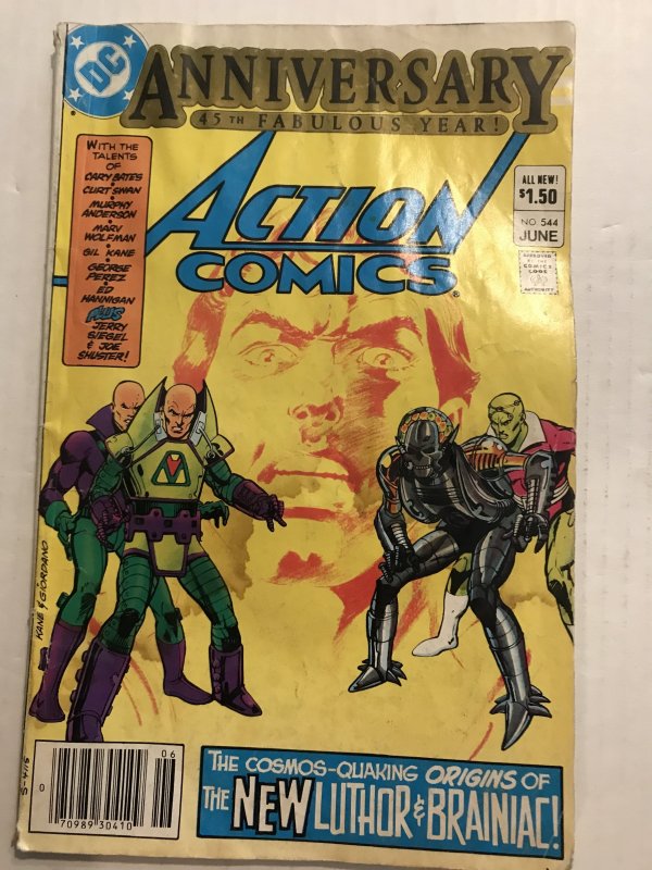 Action Comics #544 : DC 6/83 Gd; Filler, 1st Lex Luthor armor suit