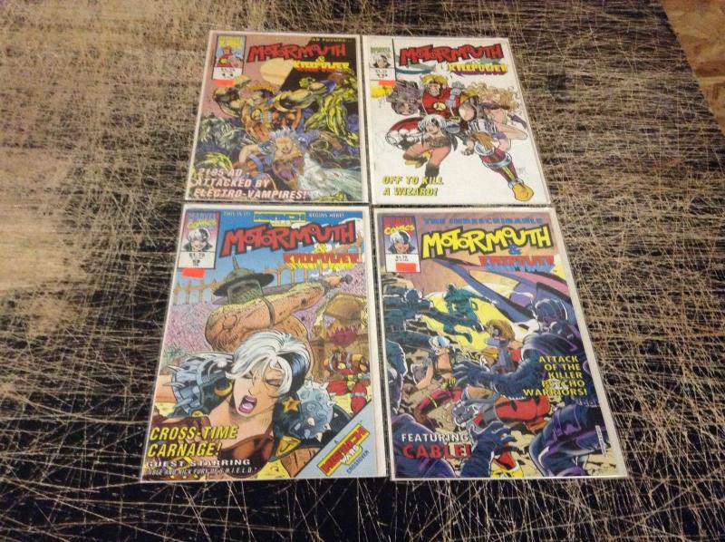 Lot Of 4 Motormouth Marvel Comic Books # 6 9 10 11 Incredible Hulk Wolverine! P6