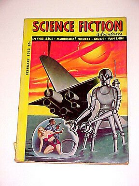 SCIENCE FICTION ADVENTURES-ROBOT CVR 2/1953 VG 