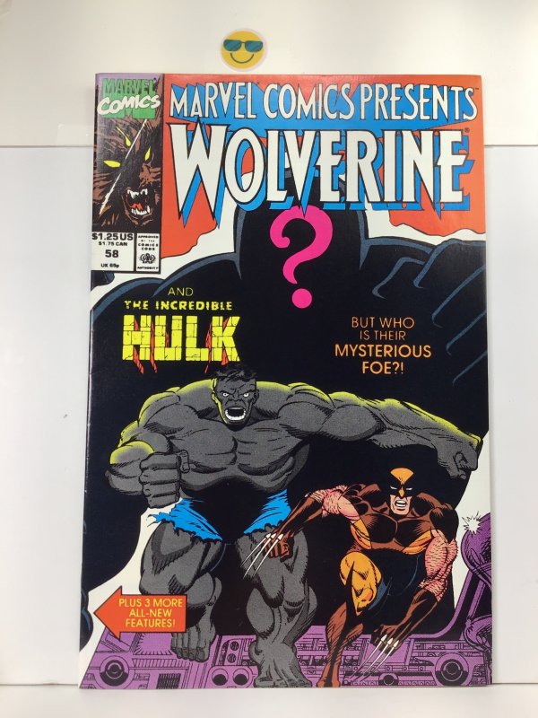 Marvel Comics Presents #58 (1990) NM Wolverine & Hulk