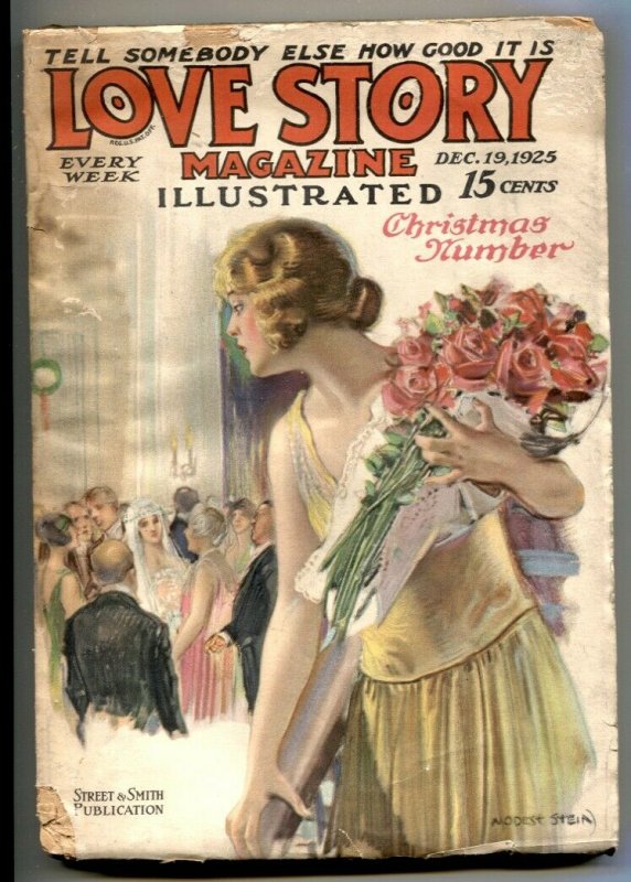 The Love Story Pulp December 19 1925- Modest Stein G