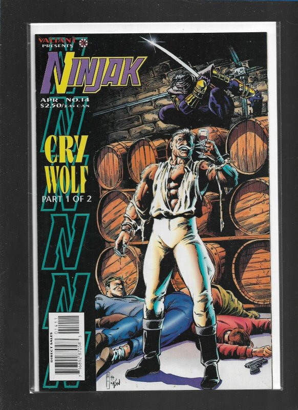 Ninjak (1994 series) #14 in Near Mint condition. Valiant comics nw08