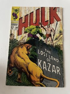 Hulk 109 Very Good- Vg- 3.5 Marvel 1968