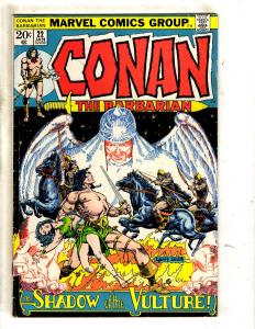 Conan The Barbarian # 22 FN- Marvel Comic Book Barry Smith Elric Kull Sonja JL10