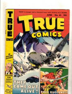 True Comics # 61 FN Golden Age Comic Book 1947 Buccaneers George C Marshall JL15