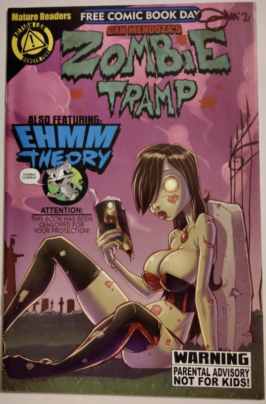 Zombie Tramp #0 FCBD (2014) 2014 - Where it started! Signed by MARTIN COA | NM