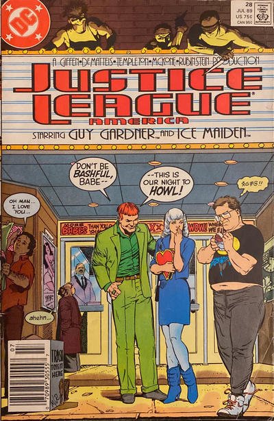 Justice League America #28 (Newsstand) FN ; DC | Keith Giffen J.M. DeMatteis