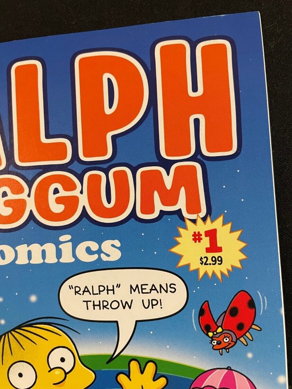 RALPH WIGGUM COMICS #1 Ralph Means Throw Up Variant, VFNM Condition