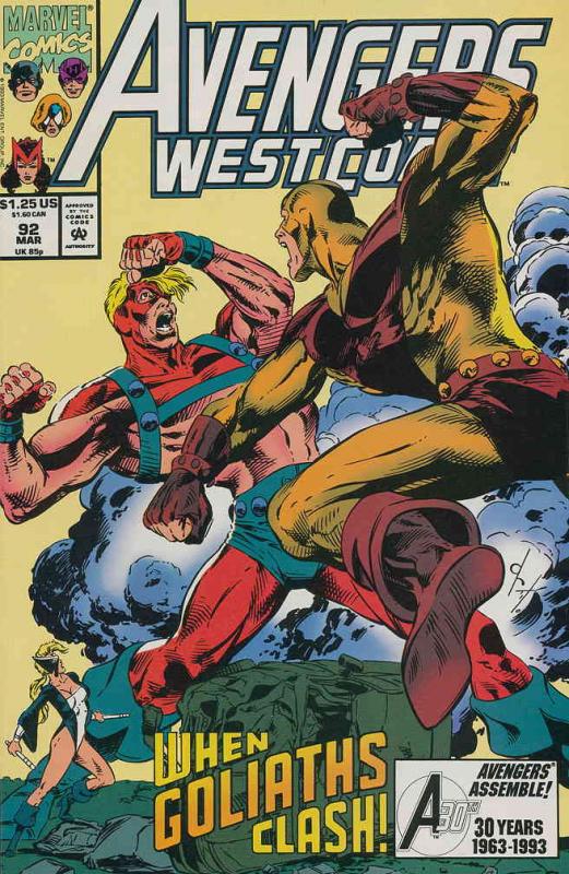 Avengers West Coast #92 FN; Marvel | save on shipping - details inside