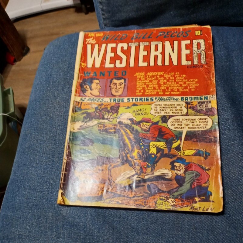Patches Publications Comics Wild Bill Pecos The WESTERNER #20 Golden Age wanted