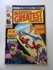 Marvel's Greatest Comics #23 (1969) VG/FN condition stains back cover