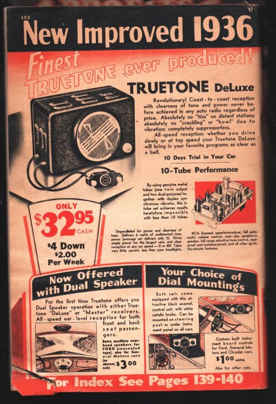 Auto Owners' Thrift Book 1936-Radios-sporting goods-hardware-About 100 pages